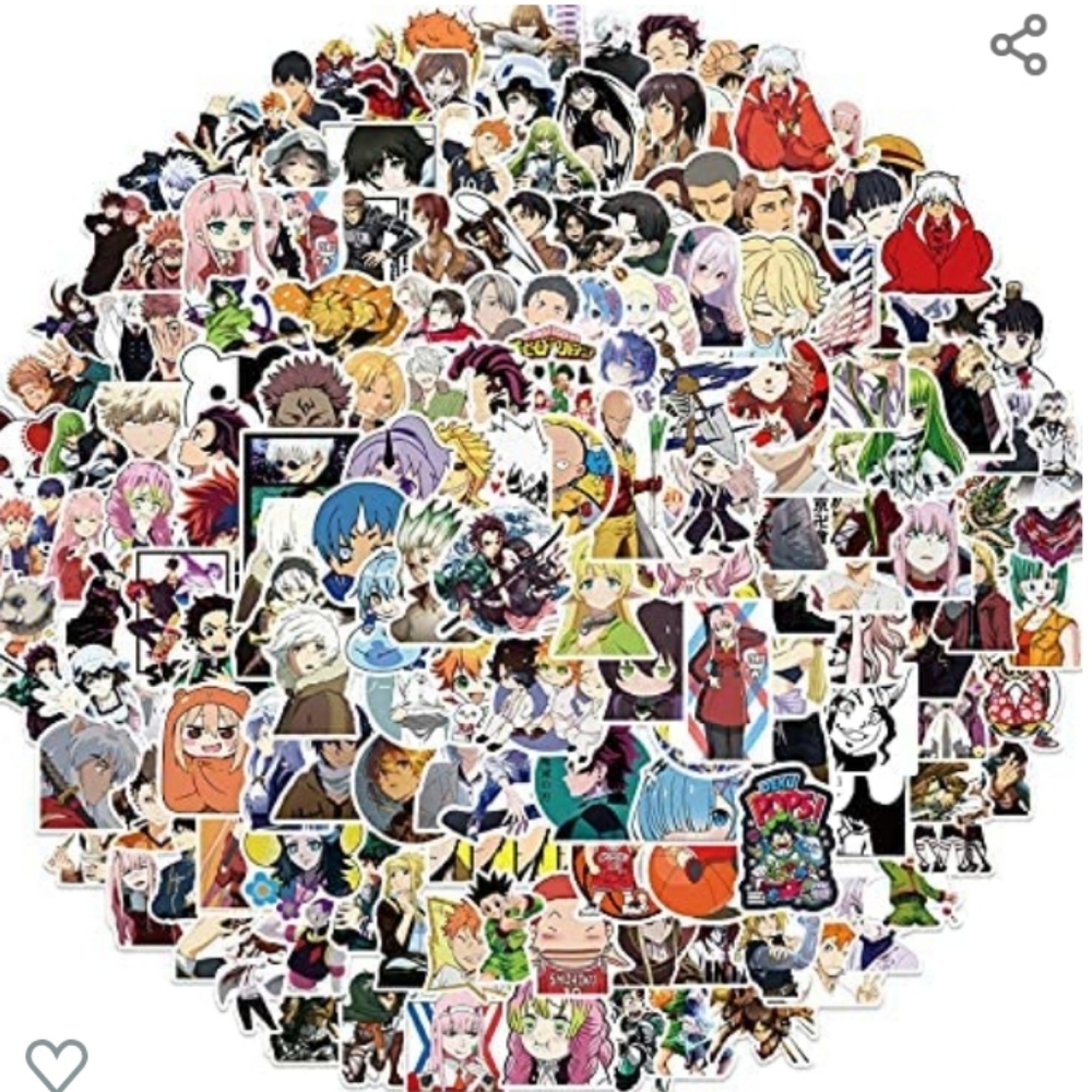 Anime stickers mixed pack (170 count)